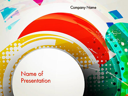 Stir Colored Layers Abstract Presentation Template, Master Slide