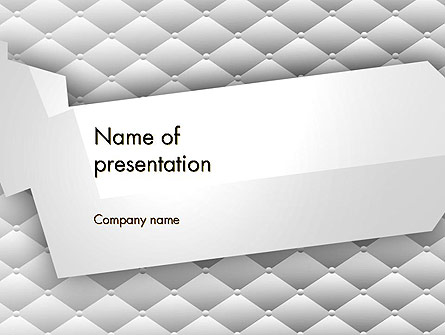 White Quilted Presentation Template, Master Slide