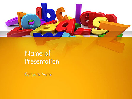 Colorful Letters Presentation Template, Master Slide