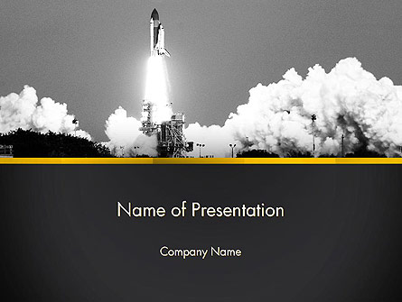 Rocket Launch Presentation Template, Master Slide