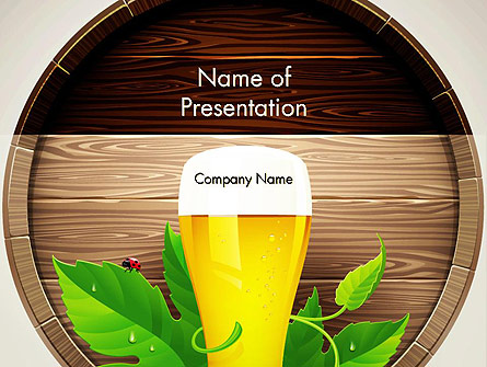 Draft Beer Presentation Template, Master Slide