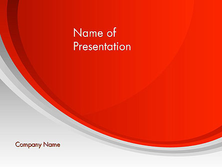 Red Abstract Quadrant Presentation Template, Master Slide