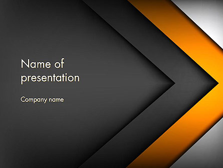 Abstract Right Directional Arrow Presentation Template, Master Slide