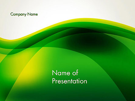 Green Abstract Surface Presentation Template, Master Slide