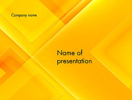 Intersecting Orange Squares Presentation Template, Master Slide