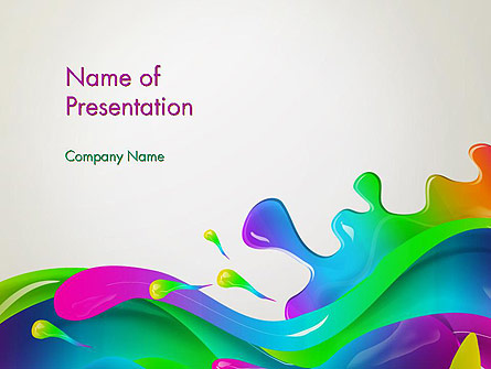 Color Blob Presentation Template, Master Slide