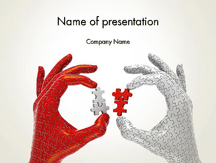 Putting Puzzle Pieces Together Presentation Template, Master Slide
