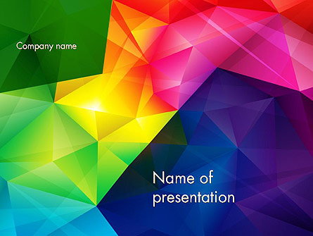 Vivid and Colorful Polygon Abstract Presentation Template, Master Slide