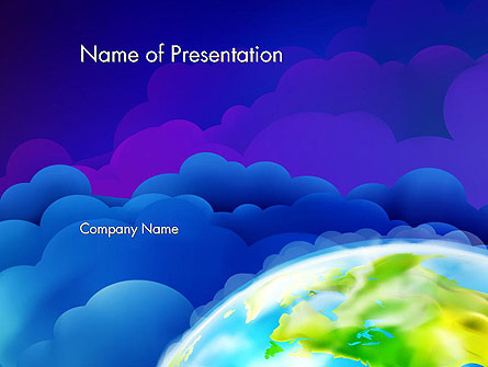 Outer Space Abstract Presentation Template, Master Slide