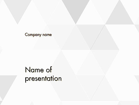 Subtle Triangles Presentation Template, Master Slide