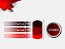 Fluttering Red Banner Abstract slide 11