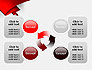 Fluttering Red Banner Abstract slide 9