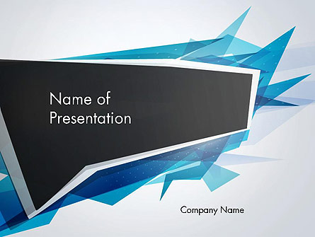 Sharp Edges Abstract Presentation Template, Master Slide