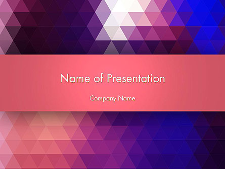 Triangle Subtle Pattern Presentation Template, Master Slide