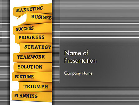 Business Books Presentation Template, Master Slide