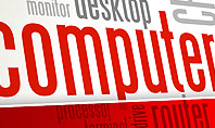 Computer Hardware Word Cloud Presentation Template