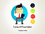Businessman and App Icons slide 1
