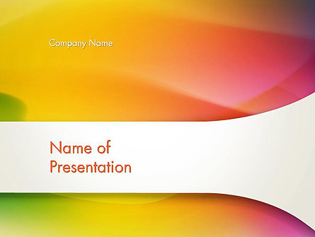 Orange Green Gradient Abstract Presentation Template, Master Slide