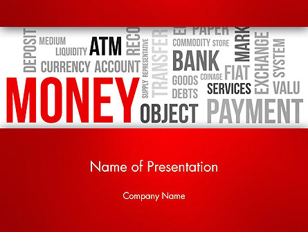 Money Word Cloud Presentation Template, Master Slide