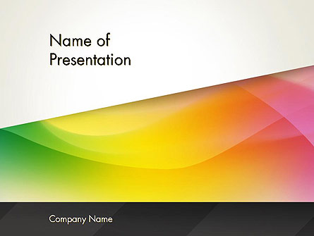 Orange Green Gradient Presentation Template, Master Slide