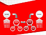 Seamless Subtle Pattern with Red Shape slide 19