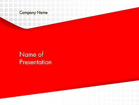 Seamless Subtle Pattern with Red Shape Presentation Template, Master Slide
