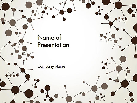 Molecule Background Presentation Template, Master Slide