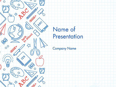 School Background Presentation Template, Master Slide