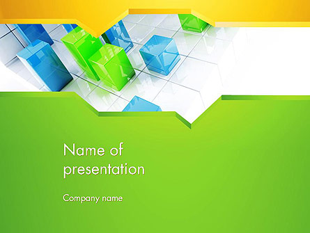 Abstract Geometric Cubes Presentation Template, Master Slide