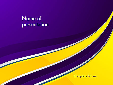 Abstract Yellow Threads Presentation Template, Master Slide