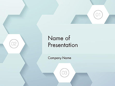 Hexagon Background Presentation Template, Master Slide