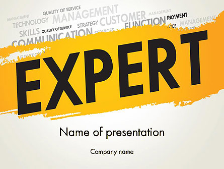 Business Expert Presentation Template, Master Slide