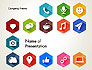 Flat Social Media Icons slide 1