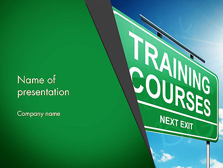 Training Courses Presentation Template, Master Slide