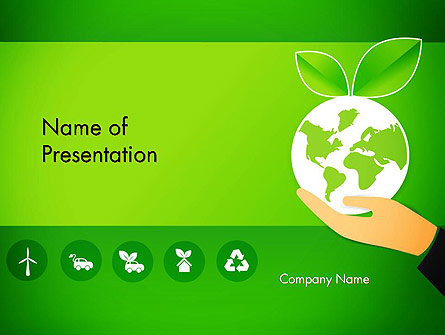 Green Technologies Presentation Template, Master Slide
