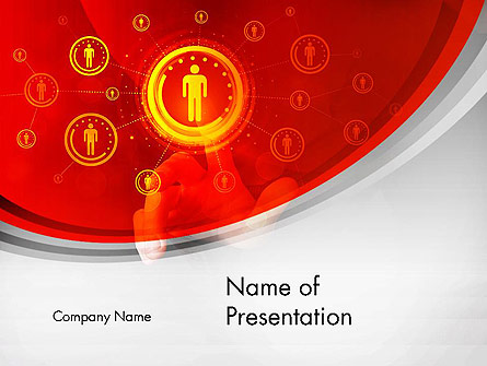 Creating People Network Presentation Template, Master Slide