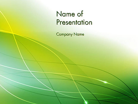 Green Abstract Grass Presentation Template, Master Slide