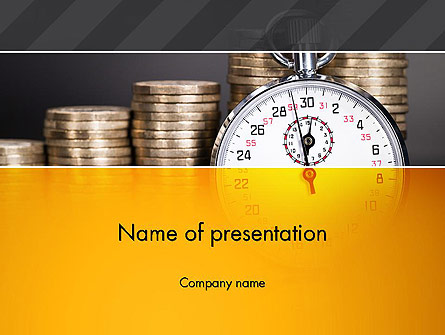 Financial Benchmarking Presentation Template, Master Slide
