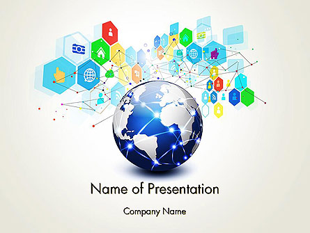 Global Application Network Presentation Template, Master Slide