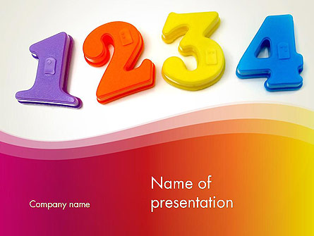 Teach Your Child Numbers Presentation Template, Master Slide