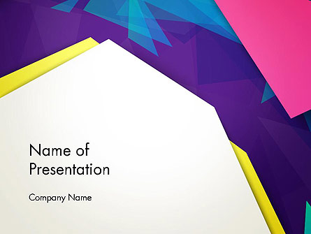 Abstract Colorful Mixed Sharp Layers Presentation Template, Master Slide