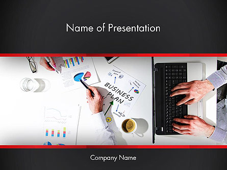 Business Meeting in Top View Presentation Template, Master Slide
