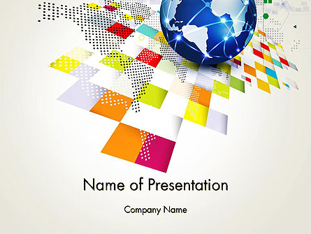 Technology World Concept Presentation Template, Master Slide