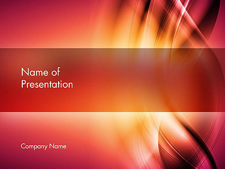 Abstract Wavy Presentation Template, Master Slide