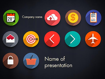 Flat Icons Presentation Template, Master Slide
