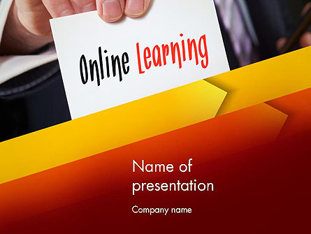 Online Learning Services Presentation Template, Master Slide