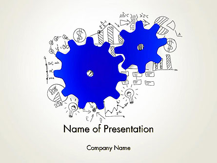 Working Business System Concept Presentation Template, Master Slide
