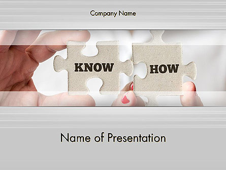 Knowhow Puzzle Pieces Presentation Template, Master Slide