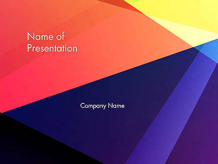 Color Intersection Presentation Template, Master Slide