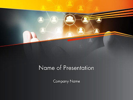 Leadership Networking Presentation Template, Master Slide
